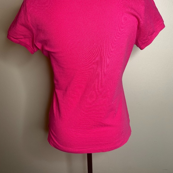 Ralph Lauren Hot Pink 'The Skinny Polo' - Picture 3 of 4